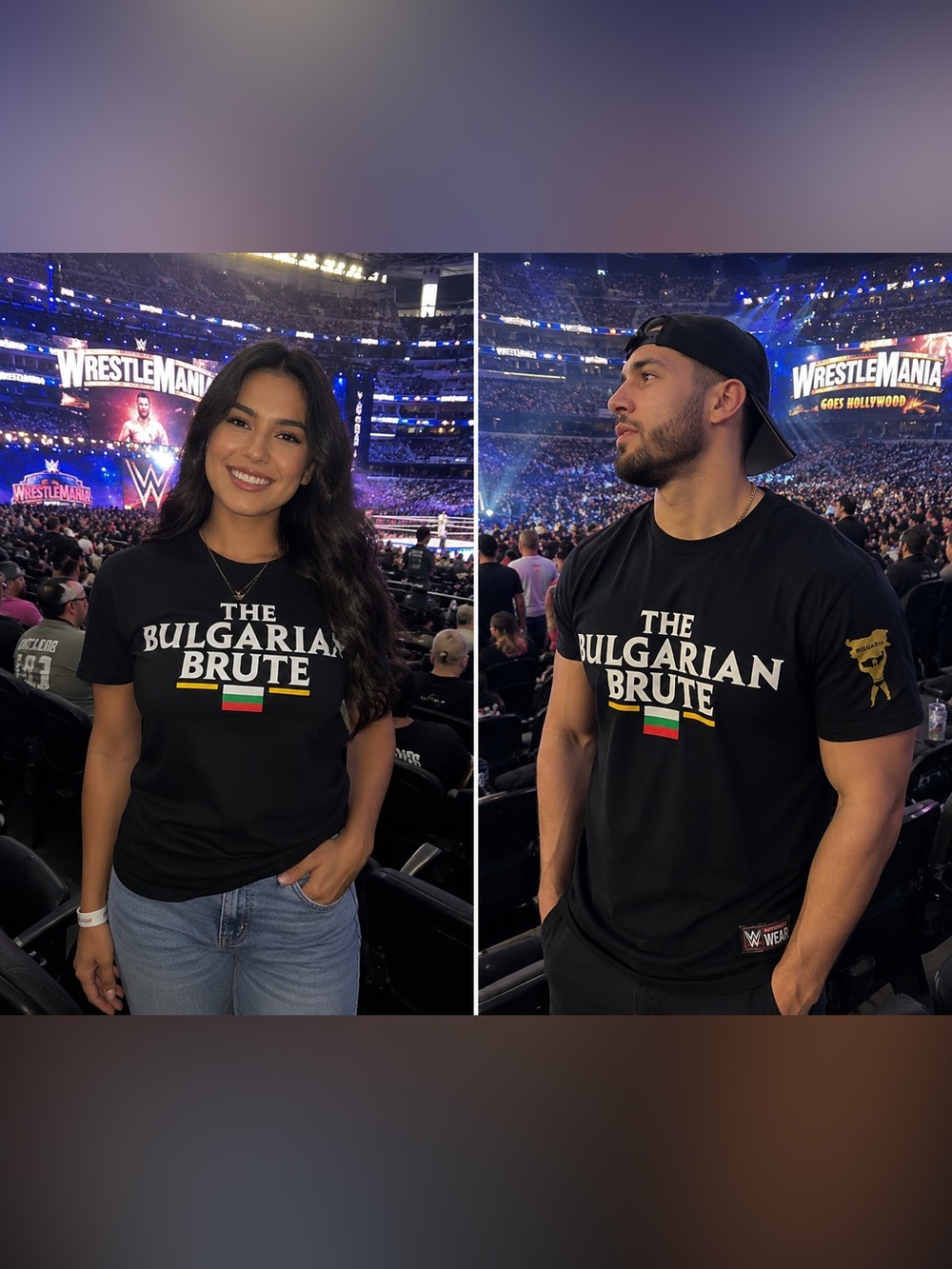 WWE The Bulgarian Brute Rusev T-Shirt – Black – Size Small